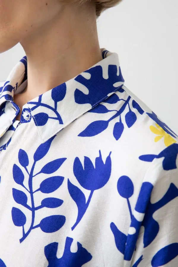 ÇİÇEKLİ VOLANLI ELBİSE