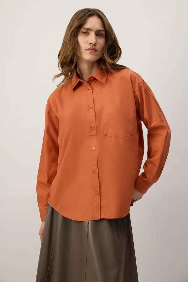 TEK CEPLİ OVERSIZE GÖMLEK