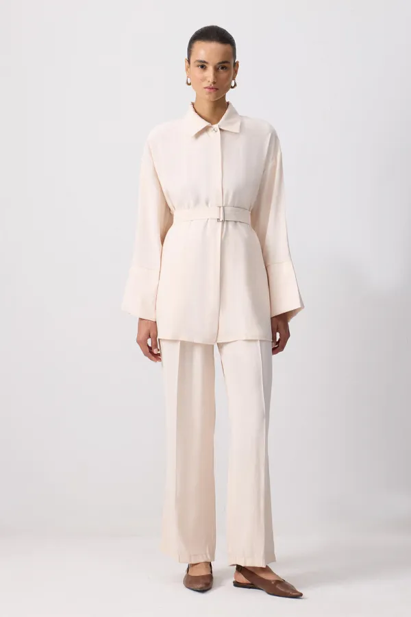 KEMERLİ GÖMLEK PANTOLON TAKIM