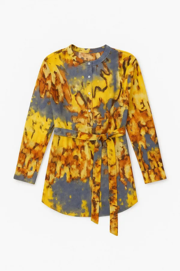 PATTERNED VISCOSE TUNIC