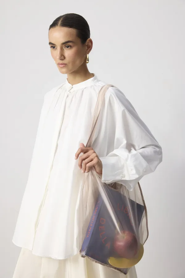 SAC EN ORGANZA À BANDOULIÈRE ÉPAISSE