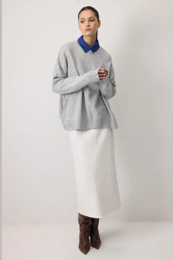 PULL OVERSize DE COULEUR UNI