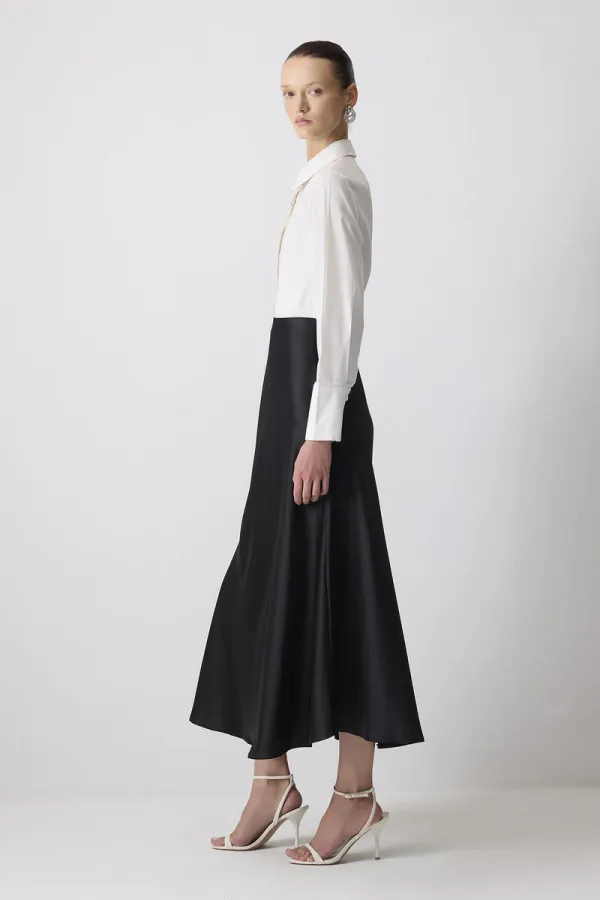 JUPE BASIQUE EN SATIN