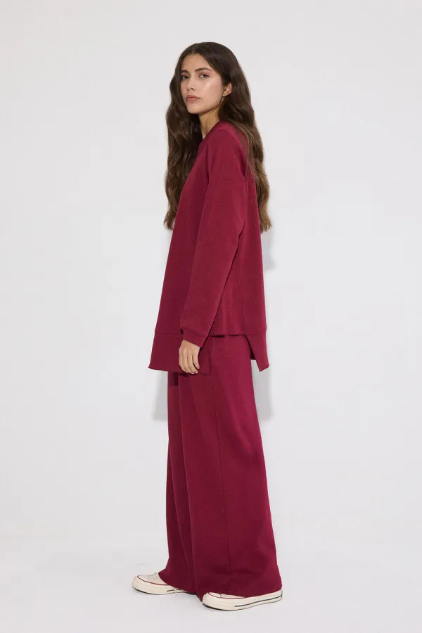 TUNIC AND PANTS KNITTED SET