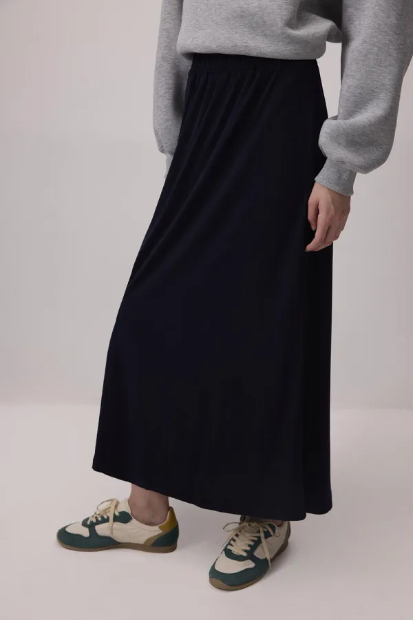 BASIC SKIRT WITH ELASTIC WAISTBAND BASIC SKIRT WITH ELASTIC WAISTBAND