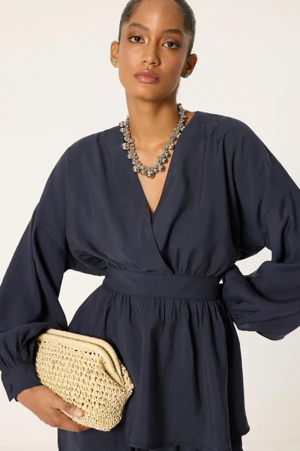 PEPLUM TUNİK ŞALVAR PANTOLON 2'Lİ TAKIM