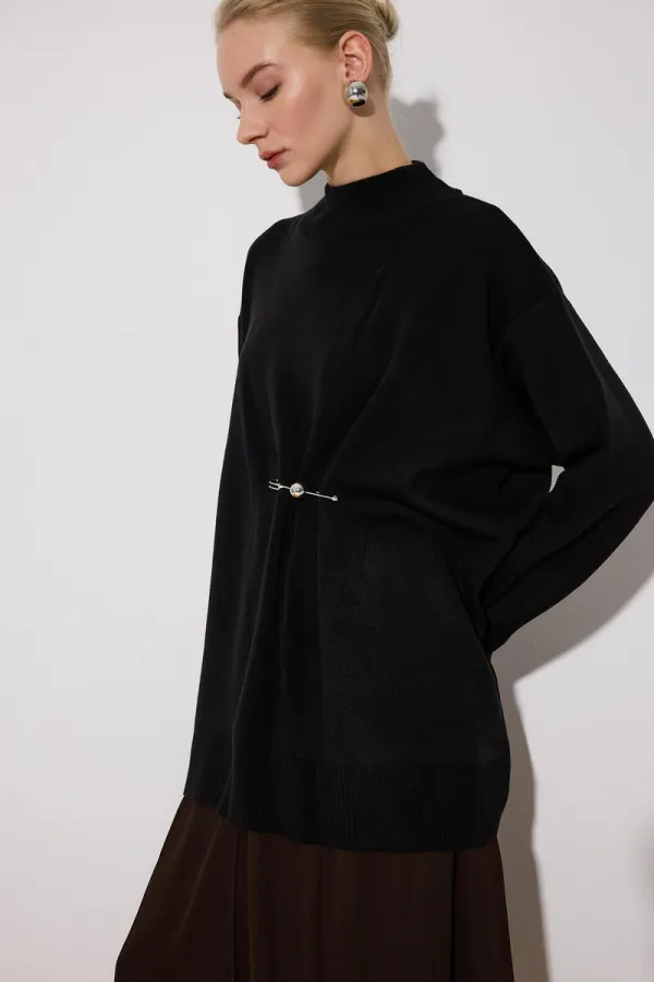 AKSESUARLI TRİKO TUNİK