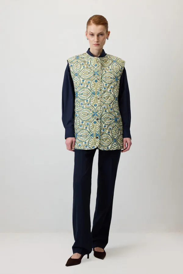 DESENLİ KAPİTONE YELEK