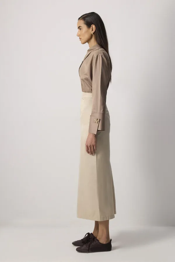 PENCIL SKIRT WITH SLIT DETAIL PENCIL SKIRT WITH SLIT DETAIL