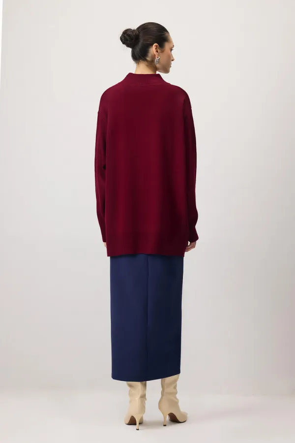 KNITTED TUNIC WITH ACCESSORIES