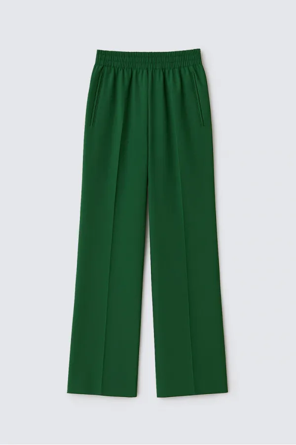 BELİ LASTİKLİ NERVÜRLÜ PANTOLON