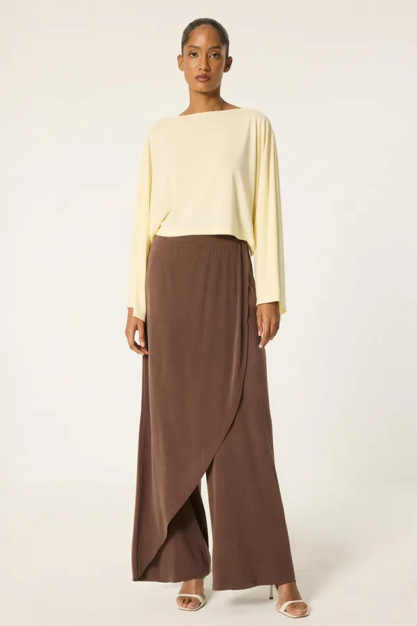 KNITTED SHALVAR PANTS SET