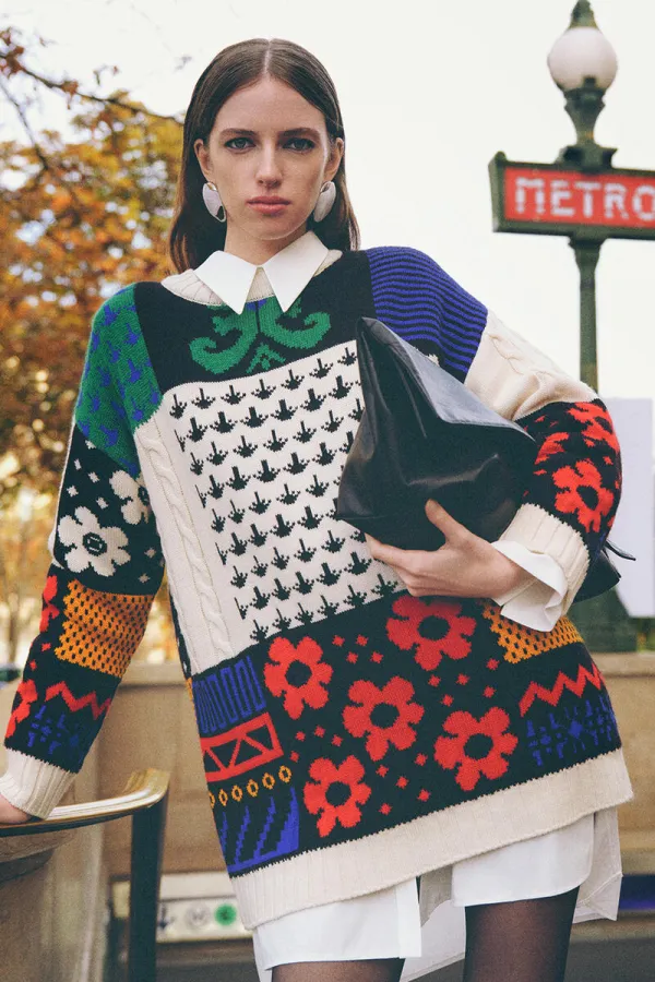 DESENLİ TRİKO KAZAK