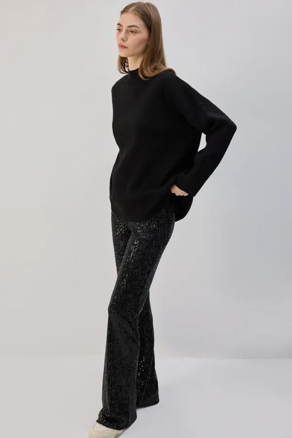 PAYETLİ FLARE PANTOLON