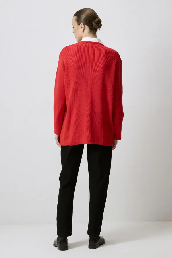 LONG CARDIGAN WITH GOLD BUTTONS