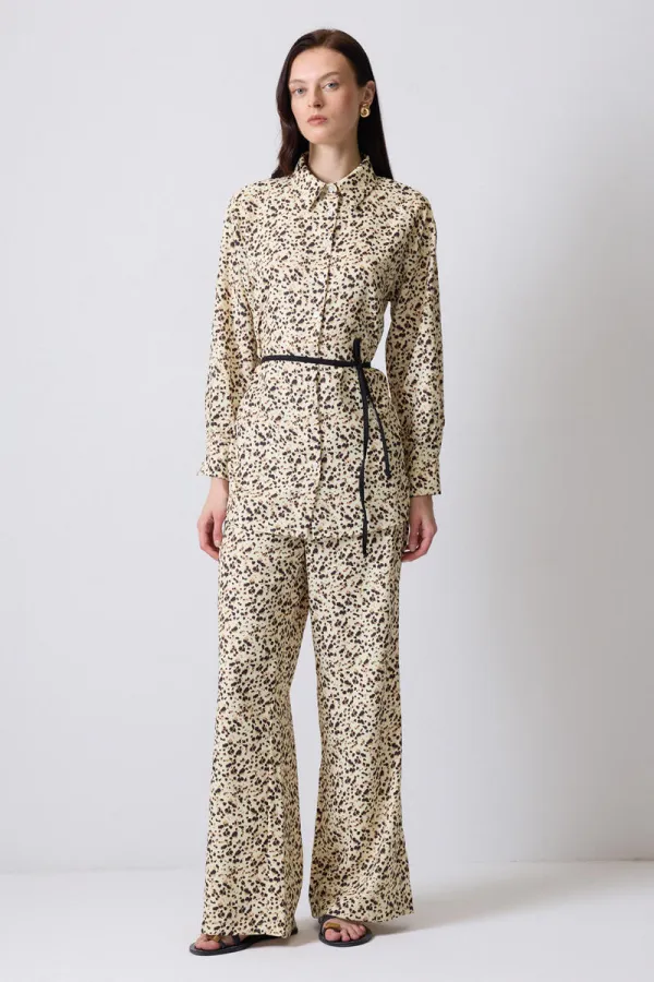 PATTERNED SHIRT AND TROUSER SET