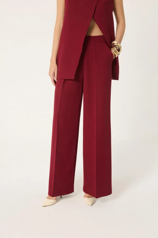 BELTED VEST AND TROUSER SET