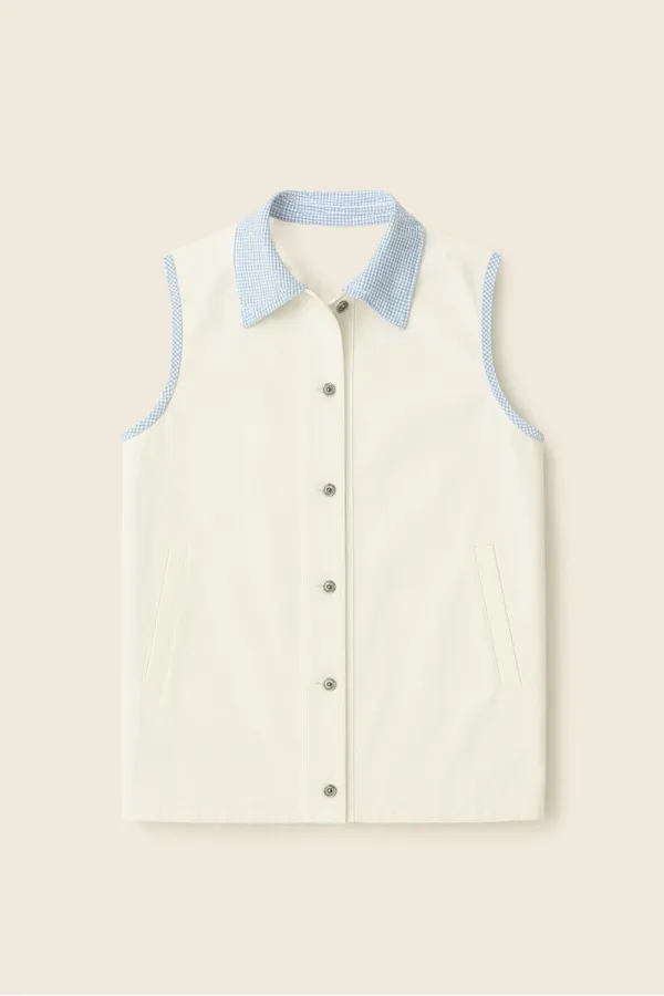 BÜZGÜLÜ GABARDİN YELEK