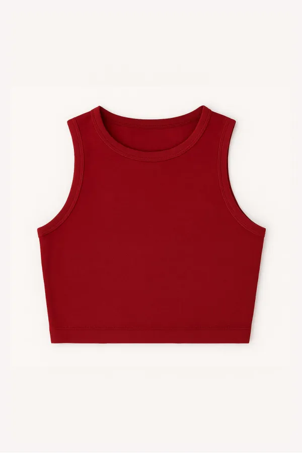 100% COTTON RIBBED BASIC KNIT UNDERSHIRT