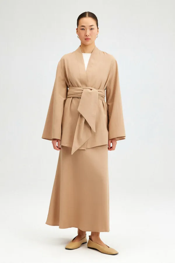 TUNIC WITH FRONT BELT TUNIC WITH FRONT BELT