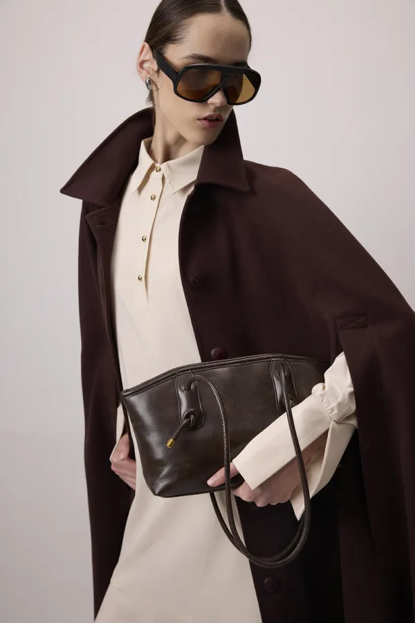 Poncho Cashmere Coat