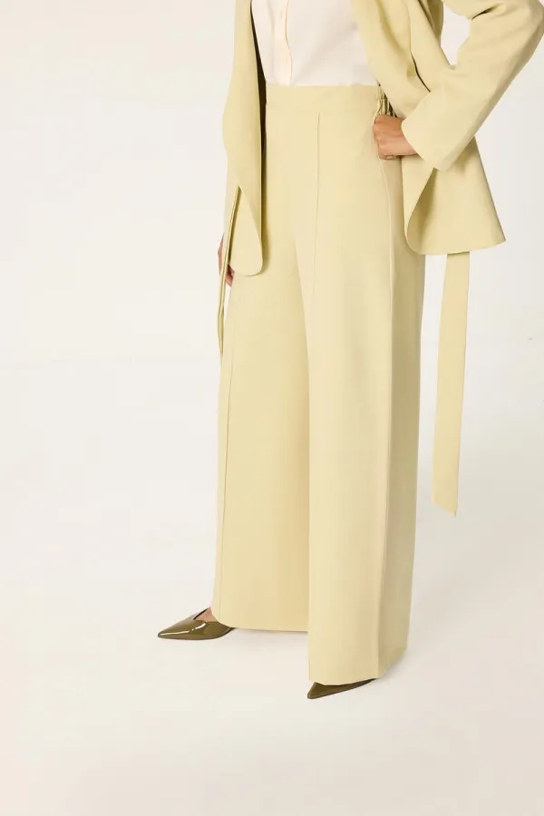 TIE-UP JACKET AND TROUSER SET