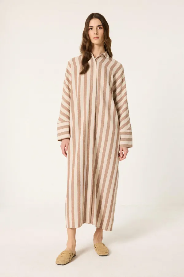 ROBE CHEMISE EN LIN SURDIMENSIONNÉE