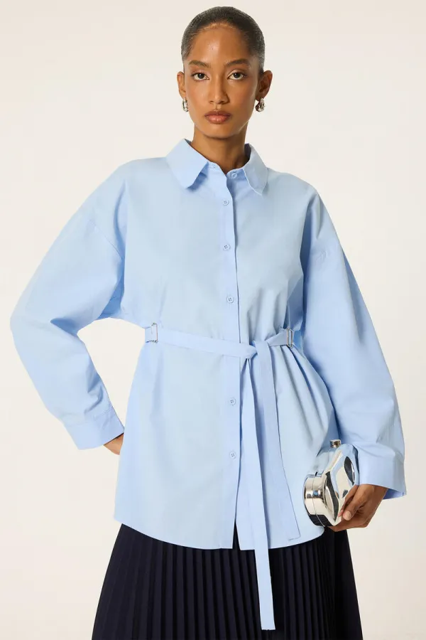 RELAX SHIRT WITH WAIST TIE