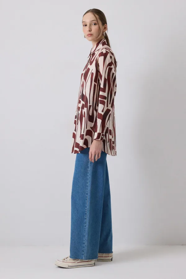 PATTERNED OVERSIZE SHIRT