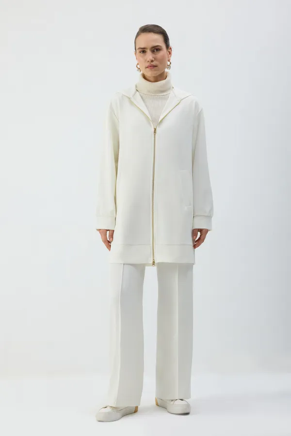 FERMUARLI KAPÜŞONLU CEKET