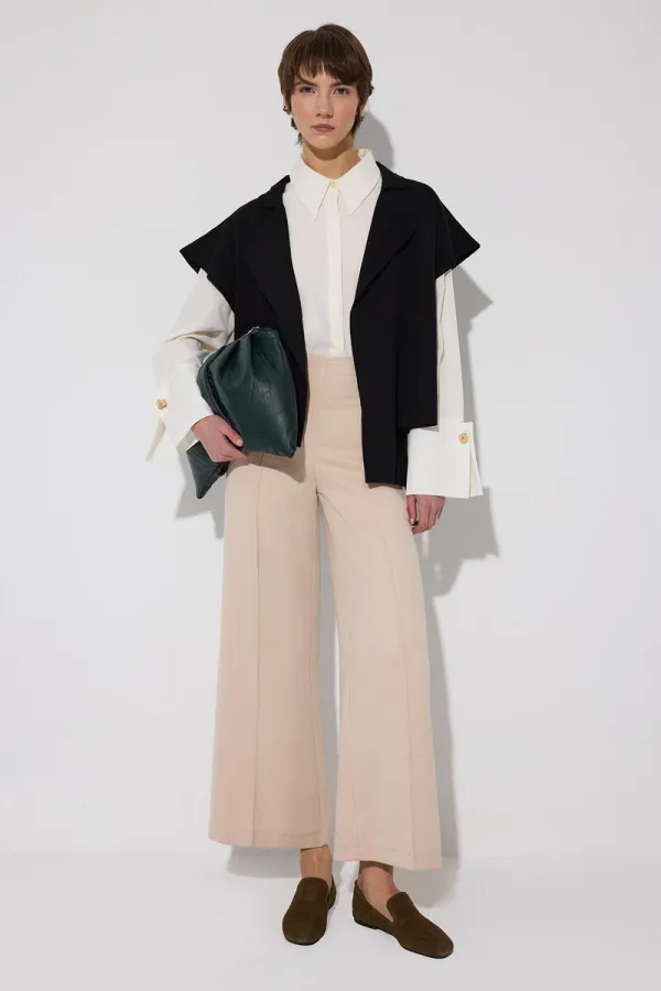 Modal blend flannel ribbed trousers Modal blend flannel ribbed trousers