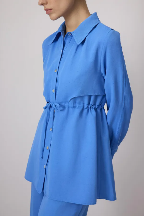 LINEN TEXTURED SHIRT AND TROUSER SET