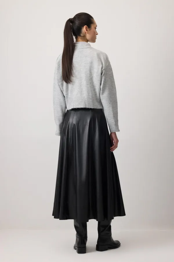 CARDIGAN COURT À BOUTONS EN MAILLE