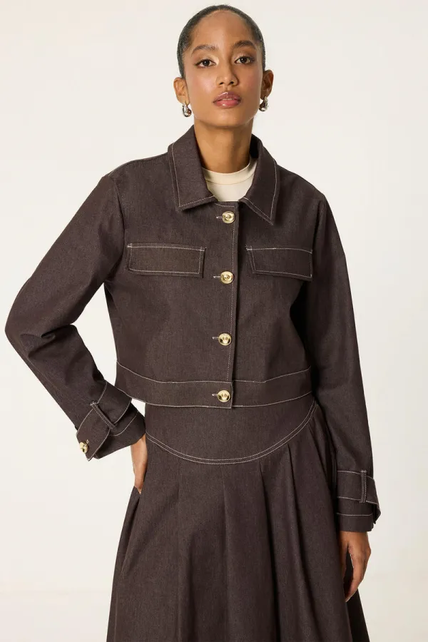 ENSEMBLE VESTE, JUPE ET JEAN