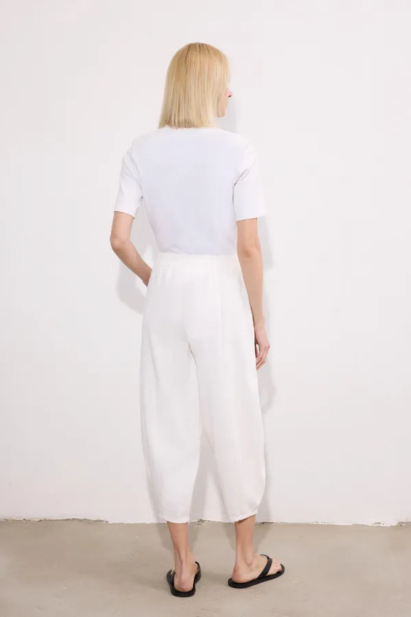 BELİ LASTİKLİ GABARDİN BALON PANTOLON