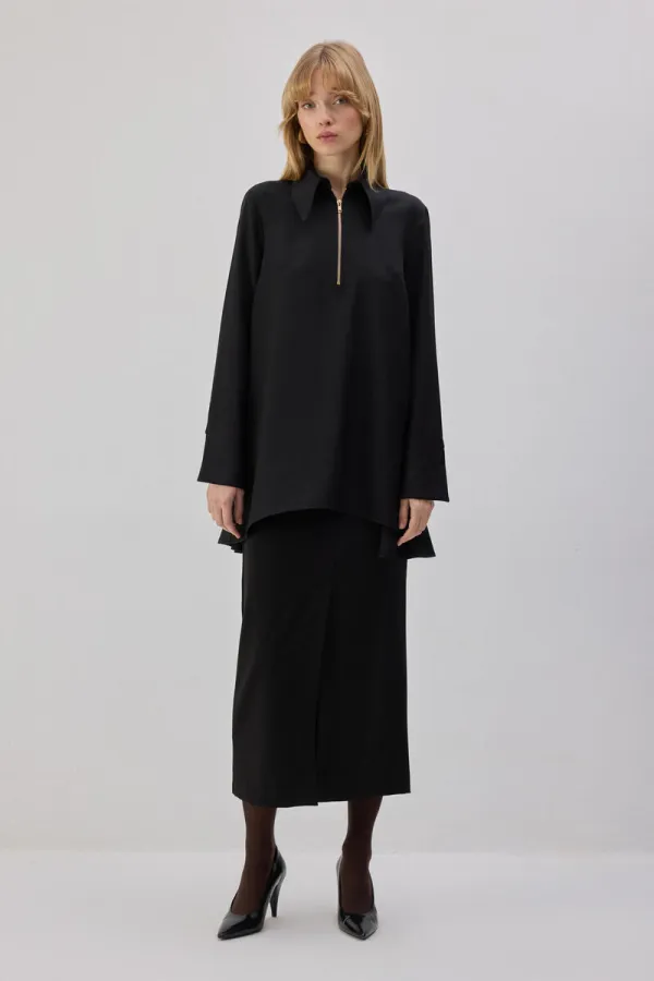 Tunique à fermeture éclair