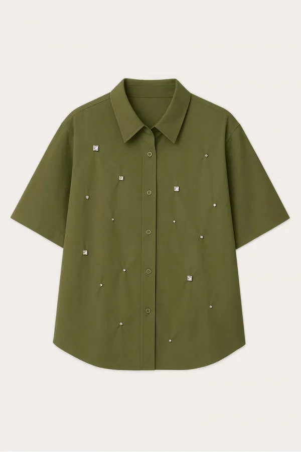 CHEMISE ORNÉE DE PIERRES