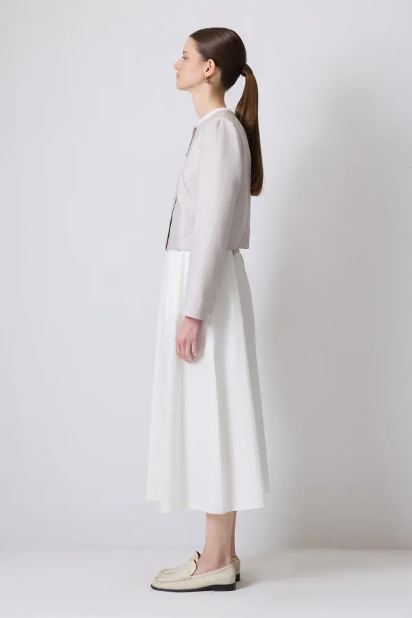 JUPE TISSÉE AVEC TAILLE FRONCÉE