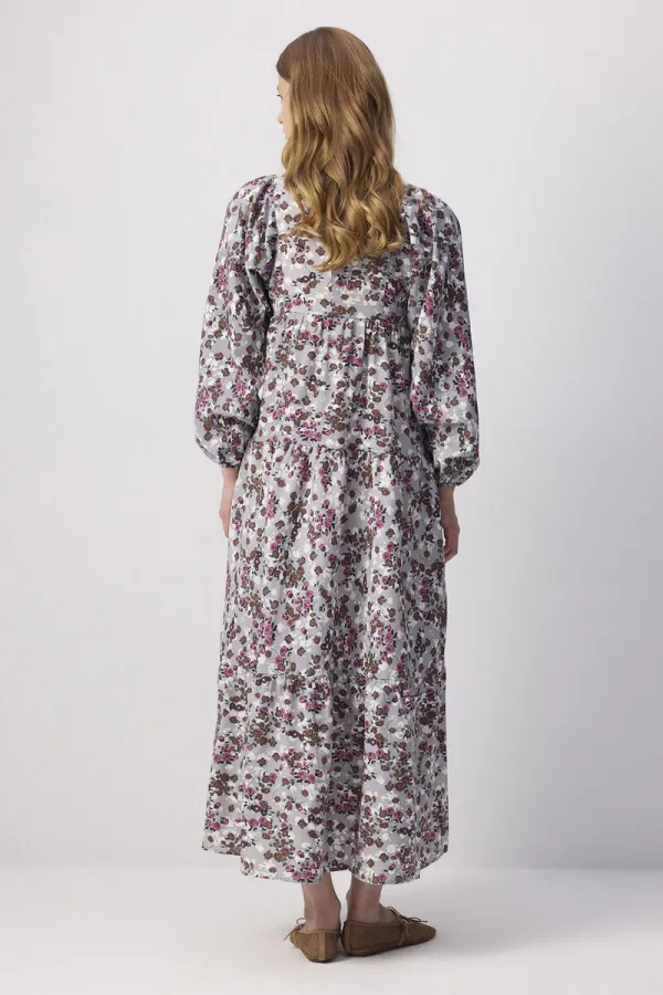 ÇİÇEK DESENLİ ELBİSE