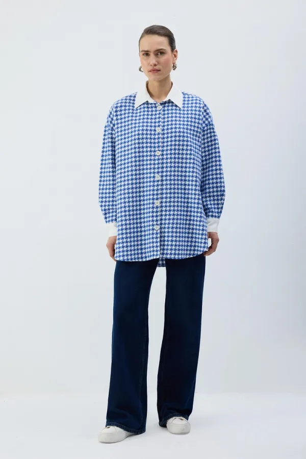 KAZAYAĞI DESENLİ TÜVİT GÖMLEK