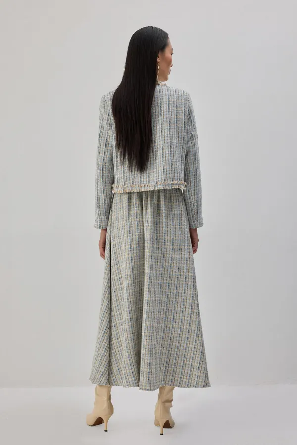 ENSEMBLE VESTE, JUPE ET TWEED