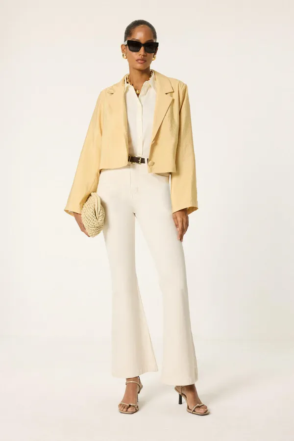 HAFİF İSPANYOL PAÇA DENİM PANTOLON