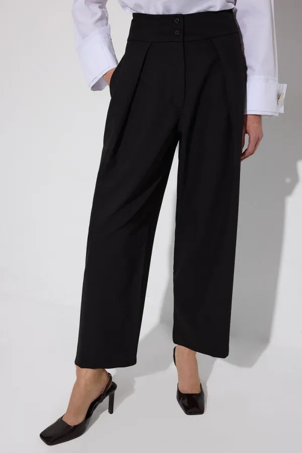 HIGH-WAISTED PLEATED PANTS HIGH-WAISTED PLEATED PANTS