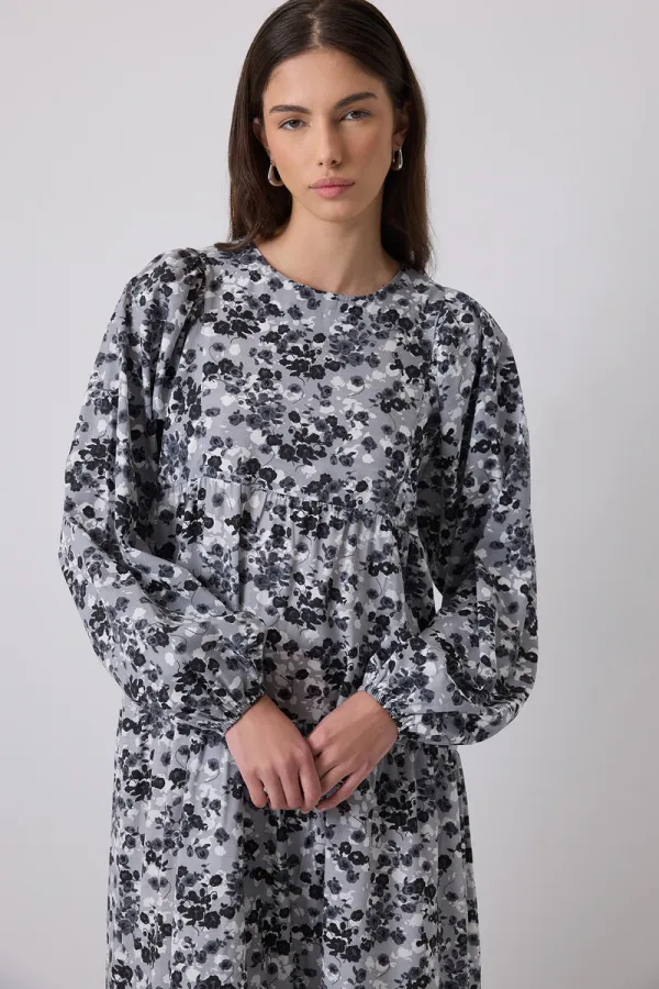 ÇİÇEK DESENLİ ELBİSE