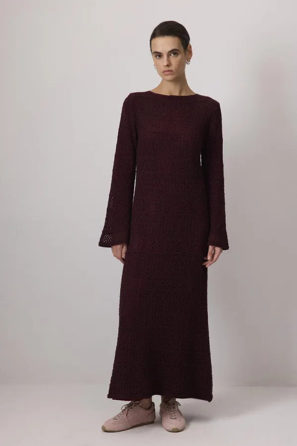 PAMUKLU ASTARLI ÖRGÜ ELBİSE