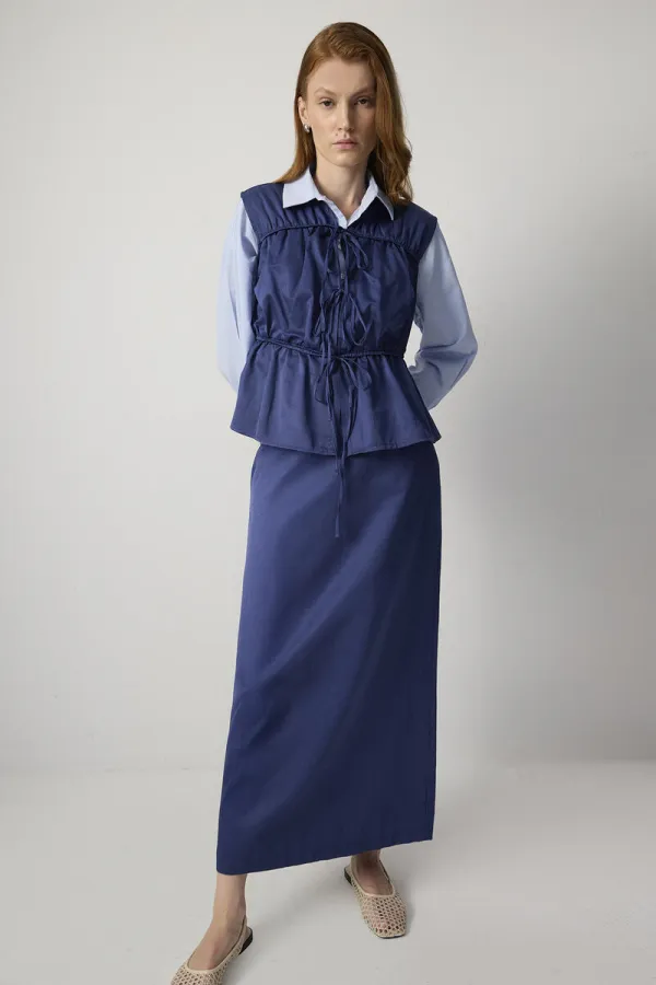 BÜZGÜ DETAYLI YELEK