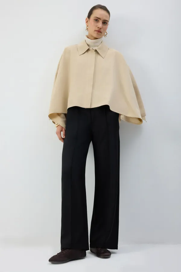 RIBBED PANTS WITH ELASTIC WAISTBAND RIBBED PANTS WITH ELASTIC WAISTBAND