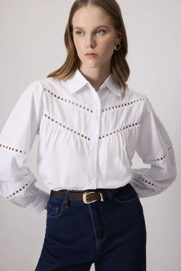 SHIRT WITH DRESS DETAIL