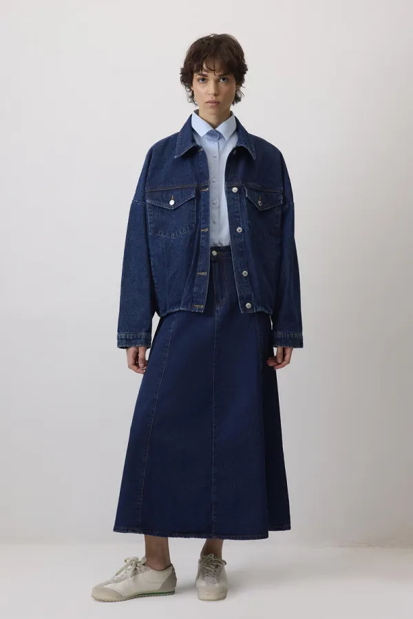 A KESİM DENİM ETEK