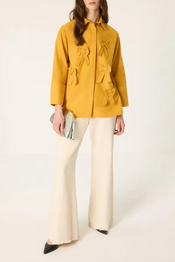 FİYONKLU POPLİN GÖMLEK